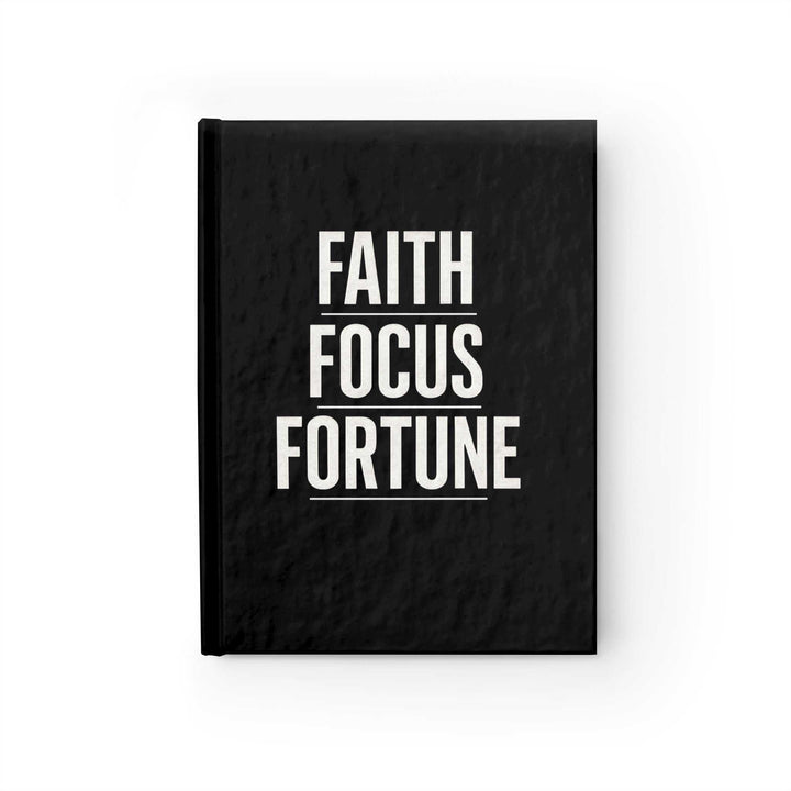 Focus & Faith Vision Board hardcover journal with motivational cover text