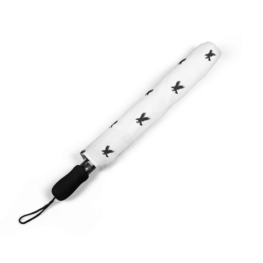 Folded Flying Eagle Umbrella with black eagle prints