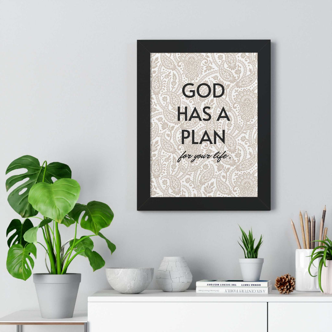 Framed God's Plan Poster