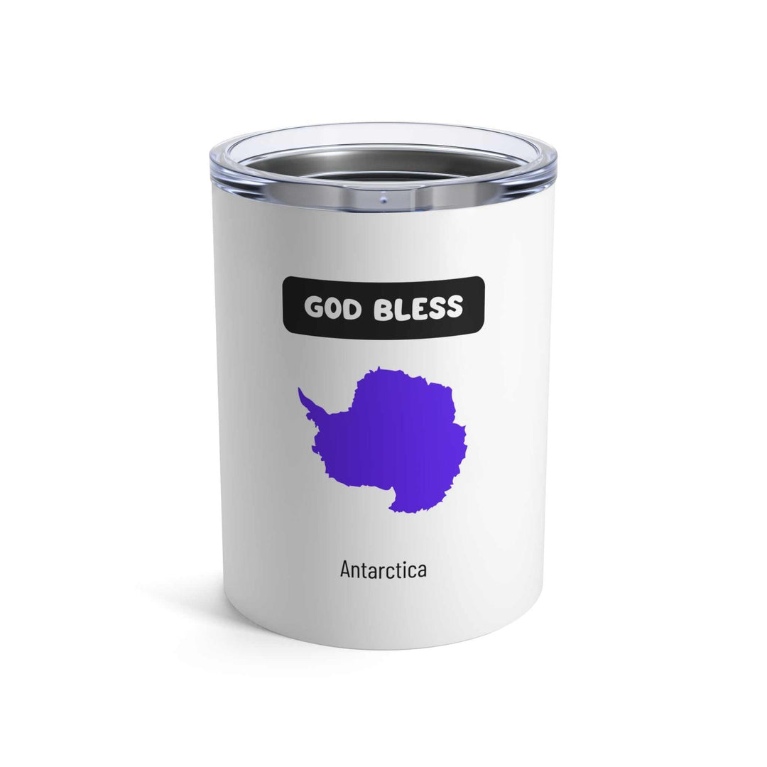 God Bless Antarctica Tumbler stainless steel vacuum insulated 10oz