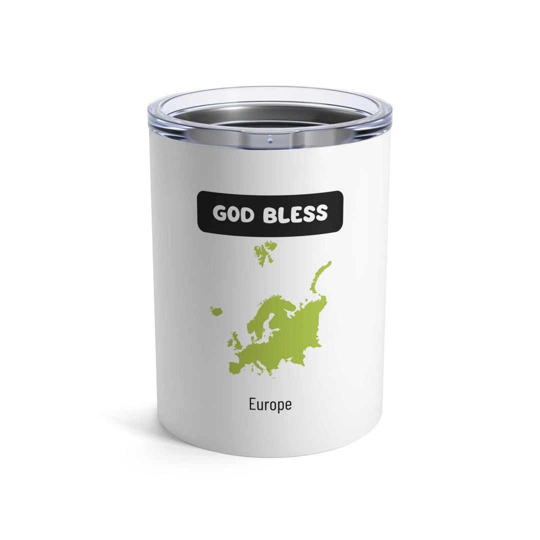 God Bless Europe Tumbler stainless steel vacuum-insulated 10oz