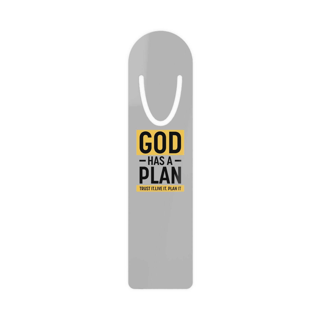 God's Plan Bookmark with inspirational text design