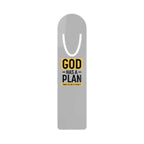 God's Plan Bookmark with inspirational text design