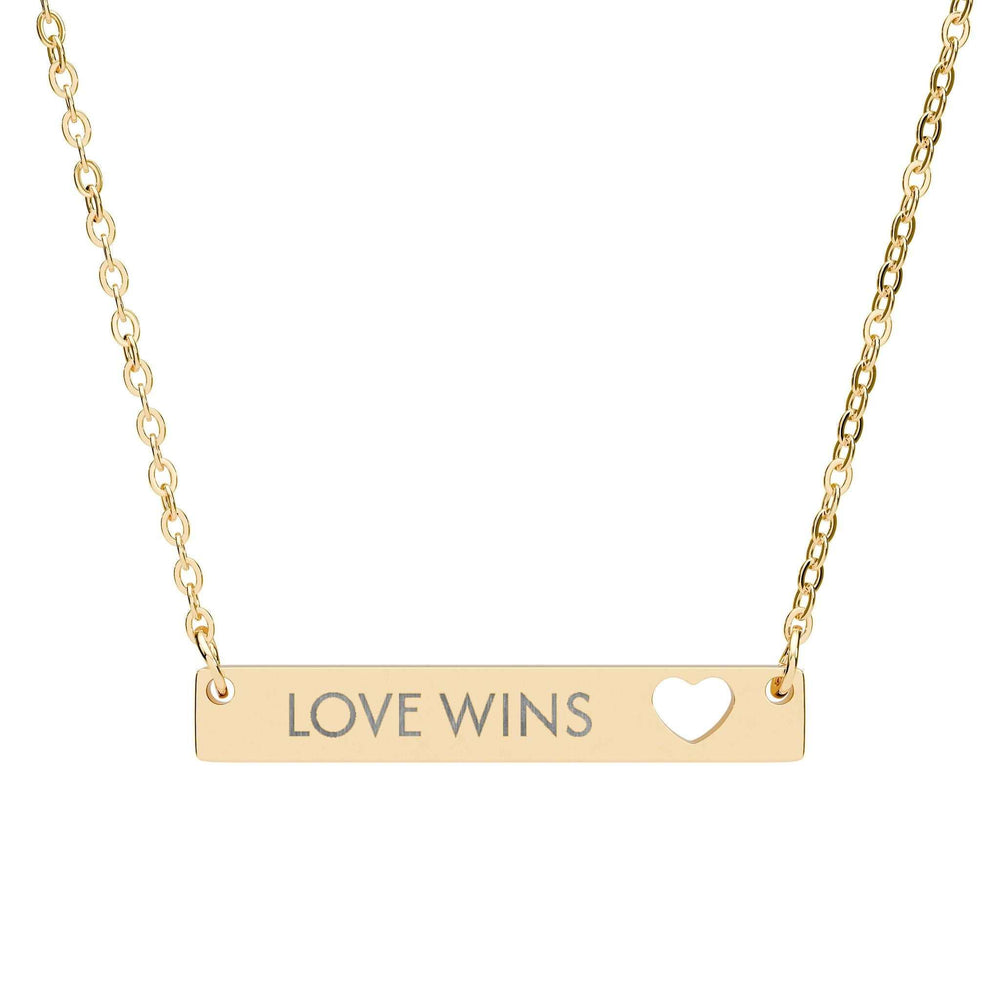 Gold Love Wins Necklace