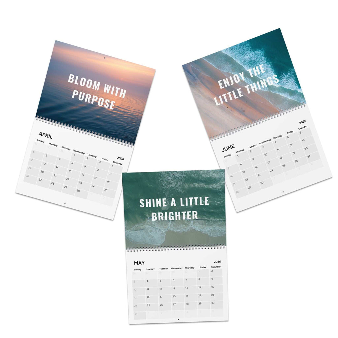 Good Vibes Calendar 2026 on wall