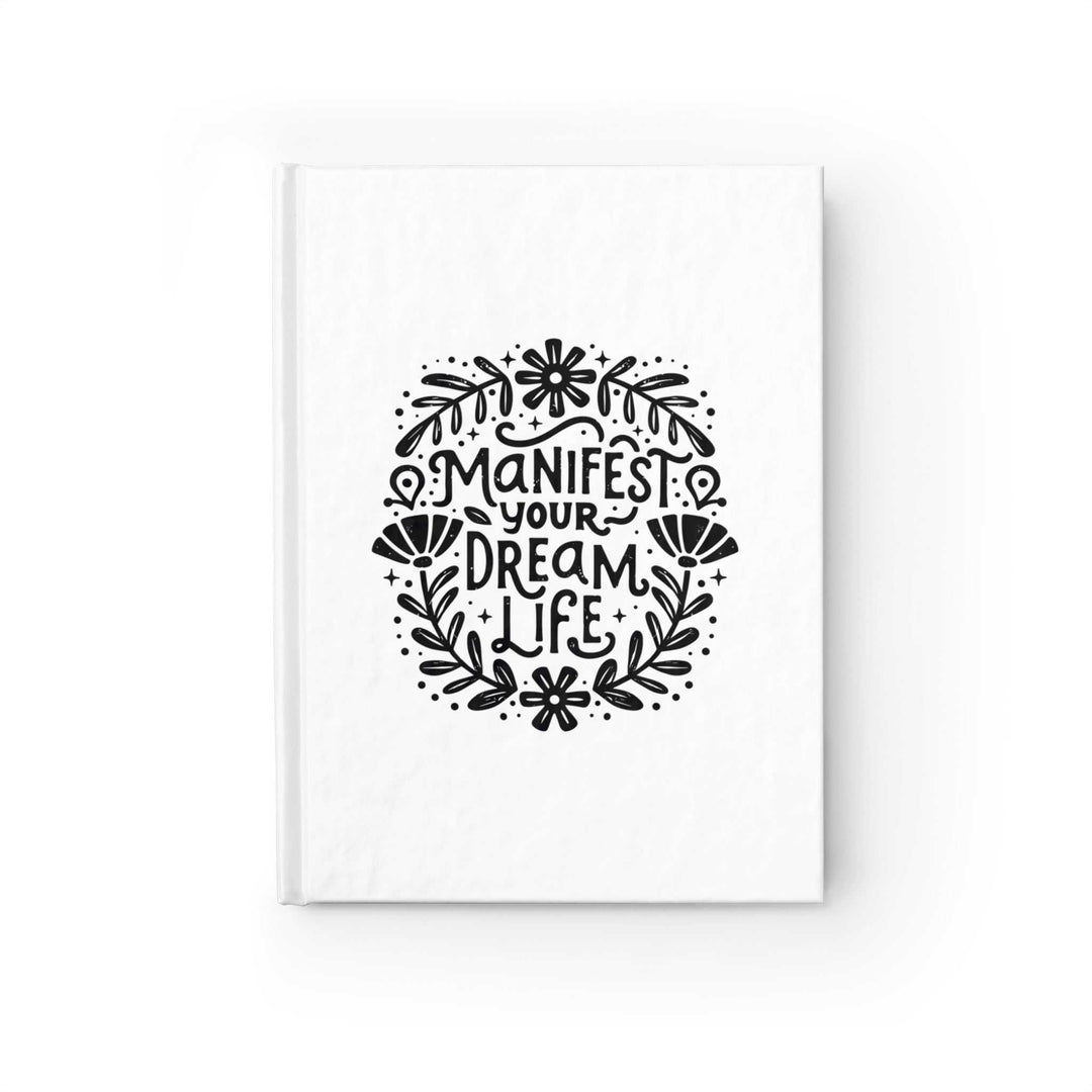 Hardcover Dream Life Journal with blank pages and floral design