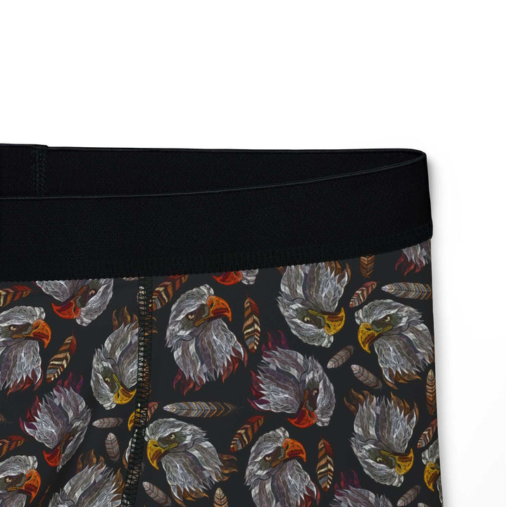 Head Eagle Men's Boxers with stretchy polyester-spandex fabric