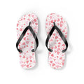 Heart pattern flip flops