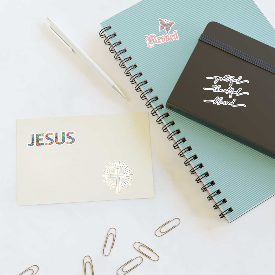 Inspire Sticker Sheets with inspirational and religious vinyl decals