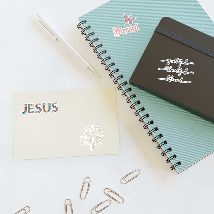Inspire Sticker Sheets with inspirational and religious vinyl decals