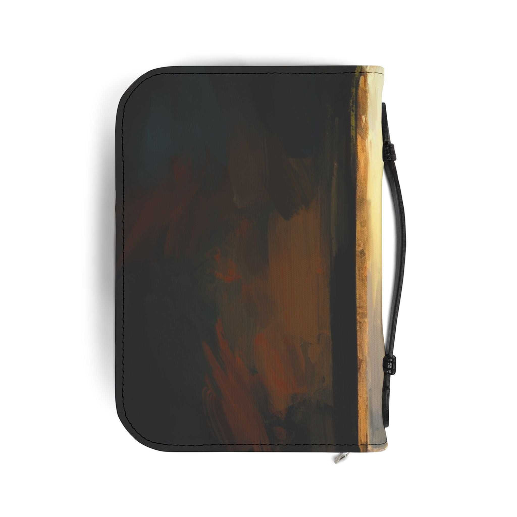 Jesus Christ Bible cover with black handle and zipper for Bible protection