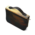 Jesus Christ Bible cover with handle and multiple compartments