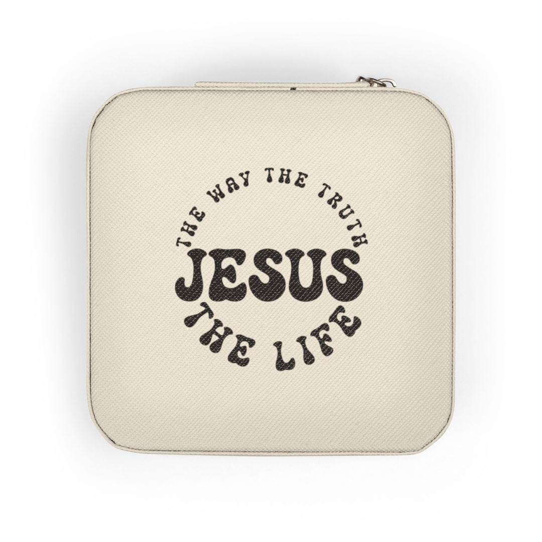 Jesus Travel Case with zip and "The Way The Truth Jesus The Life"