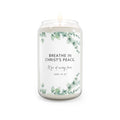 John 14:27 Candle with soy wax, cotton wick, inspirational design