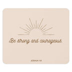 Joshua 1:9 mouse pad with motivational quote