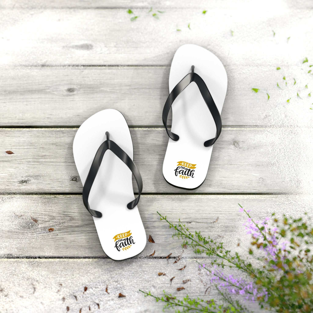 Keep Faith Flip Flops