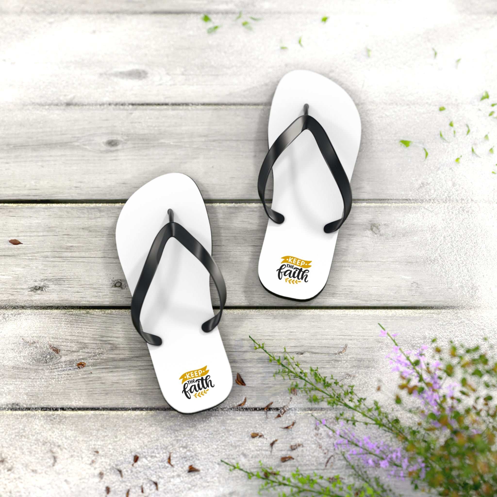 Keep Faith Flip Flops