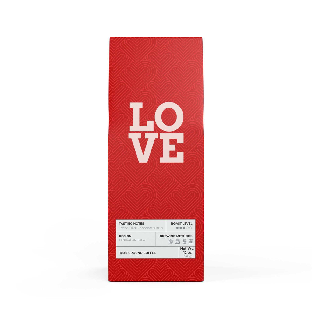 Love Design Coffee medium roast 12oz ground coffee