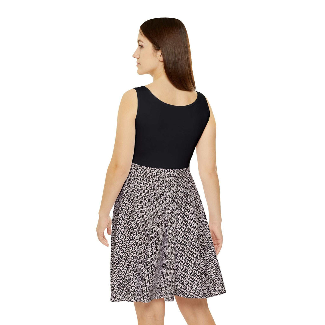 Love Skater Dress with a black sleeveless top