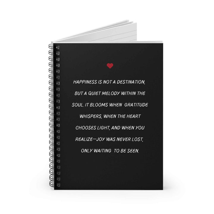 Melody of Happiness Notebook with black cover