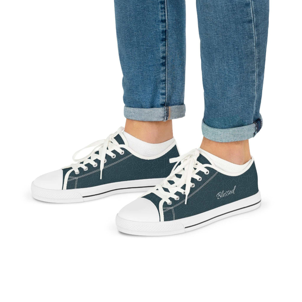Men's Blessed Sneakers low top with white sole and laces