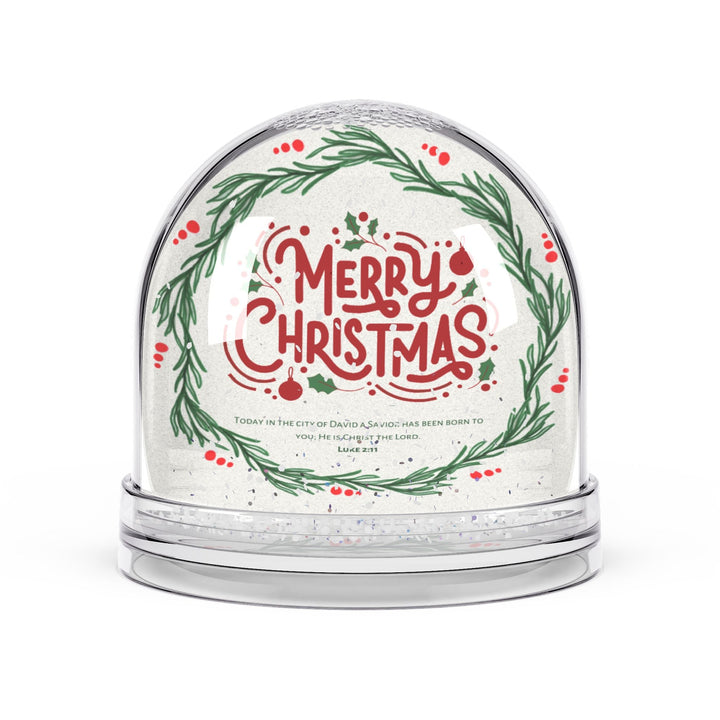 Merry Christmas Snow Globe