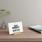 Mindset Gallery Board with hand-crafted solid oak stand