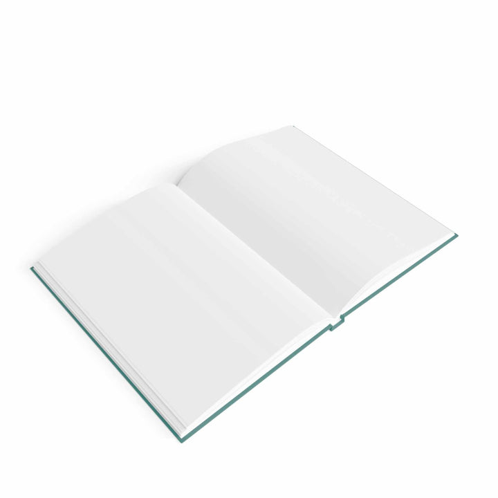 Open Vision Board Journal with blank white pages for goal setting and creativity planning