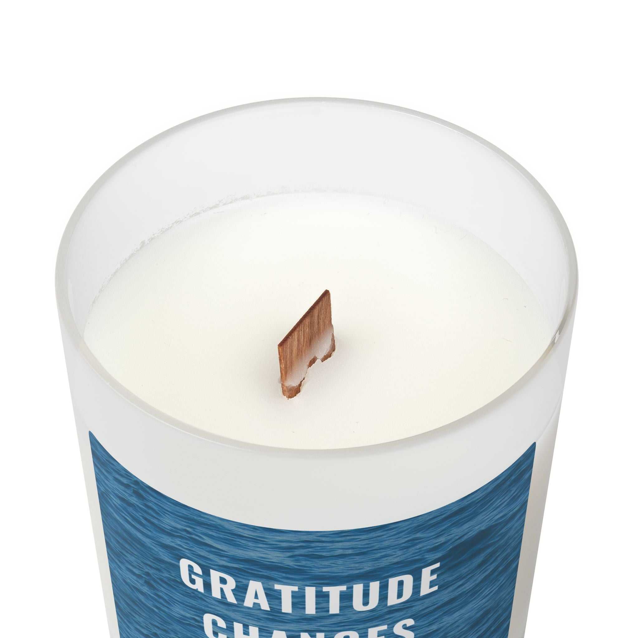 Peaceful scented Glass Candle