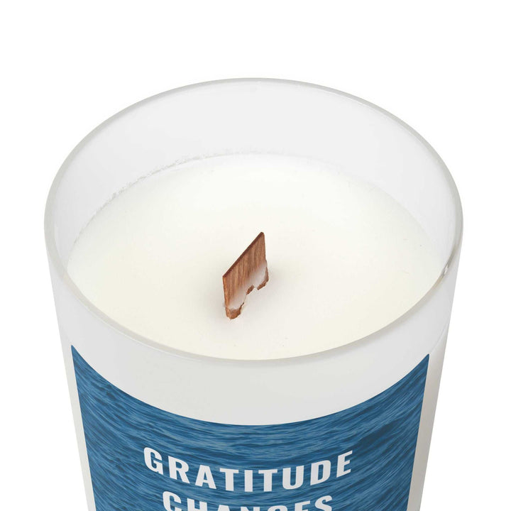 Peaceful scented Glass Candle