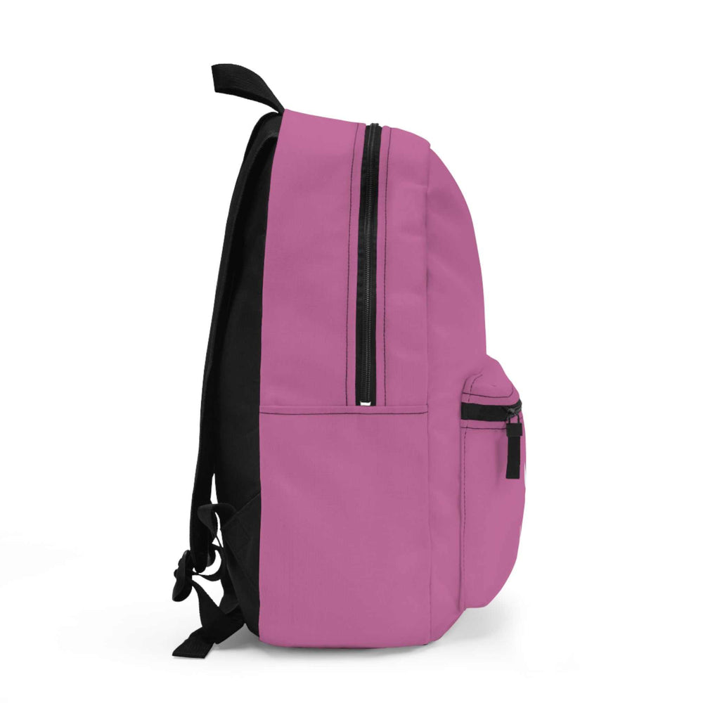 Pink and black Dream Big Backpack made of lightweight polyester
