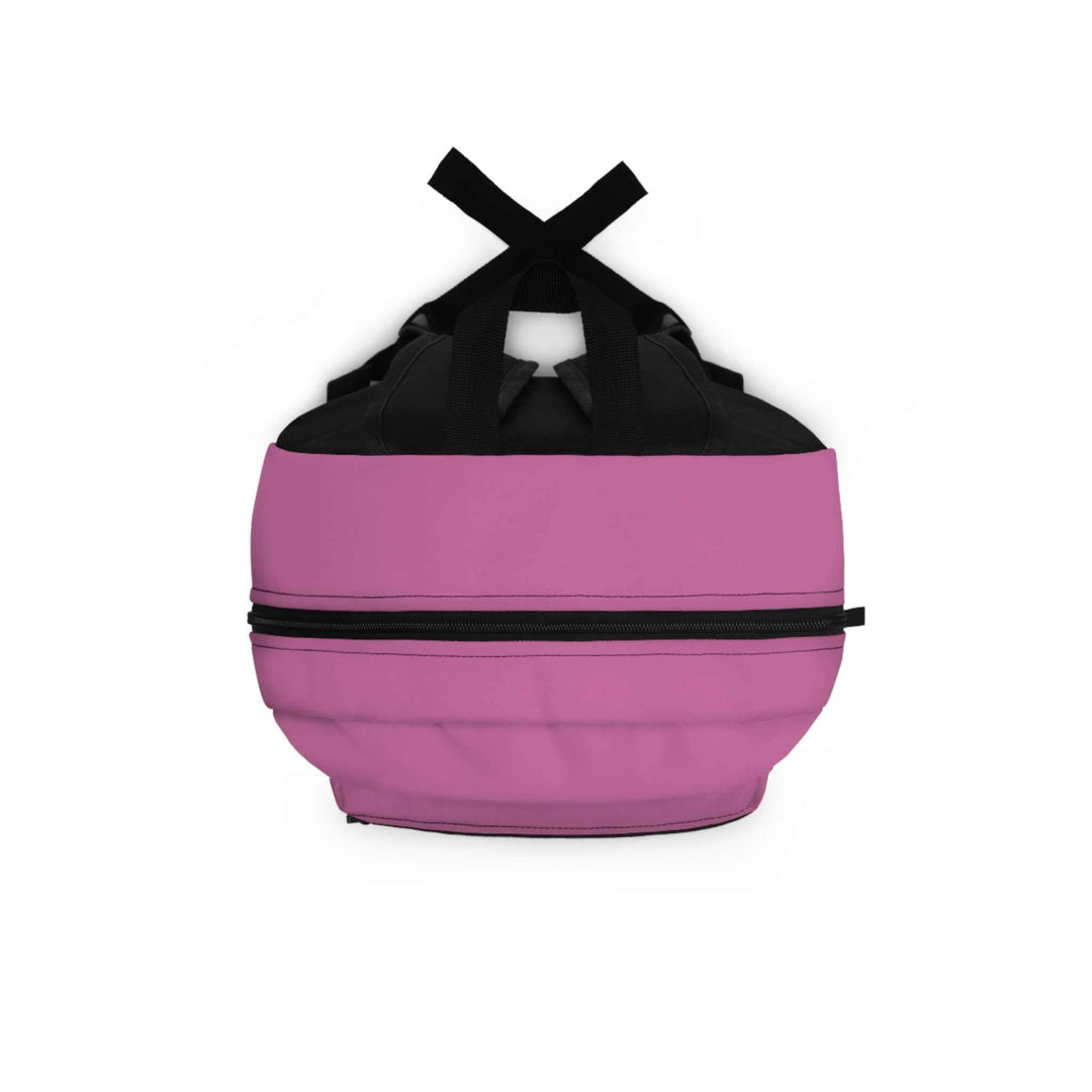 Pink and black Dream Big Backpack with adjustable straps