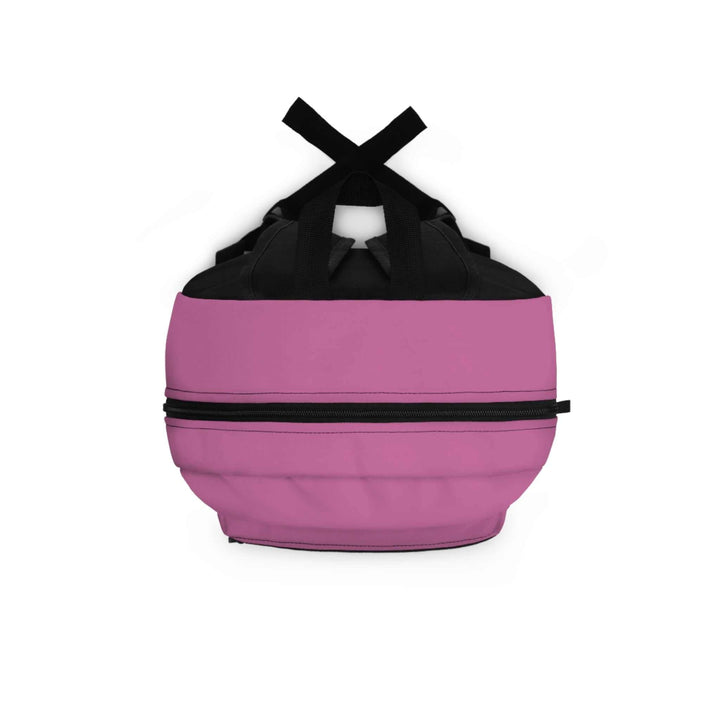 Pink and black Dream Big Backpack with adjustable straps
