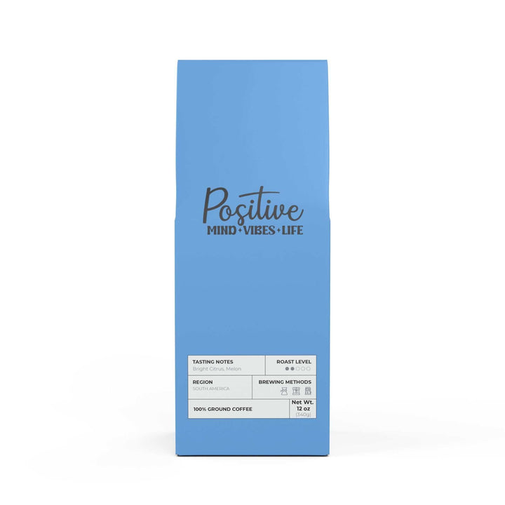 Positive Mind light-medium roast coffee bag