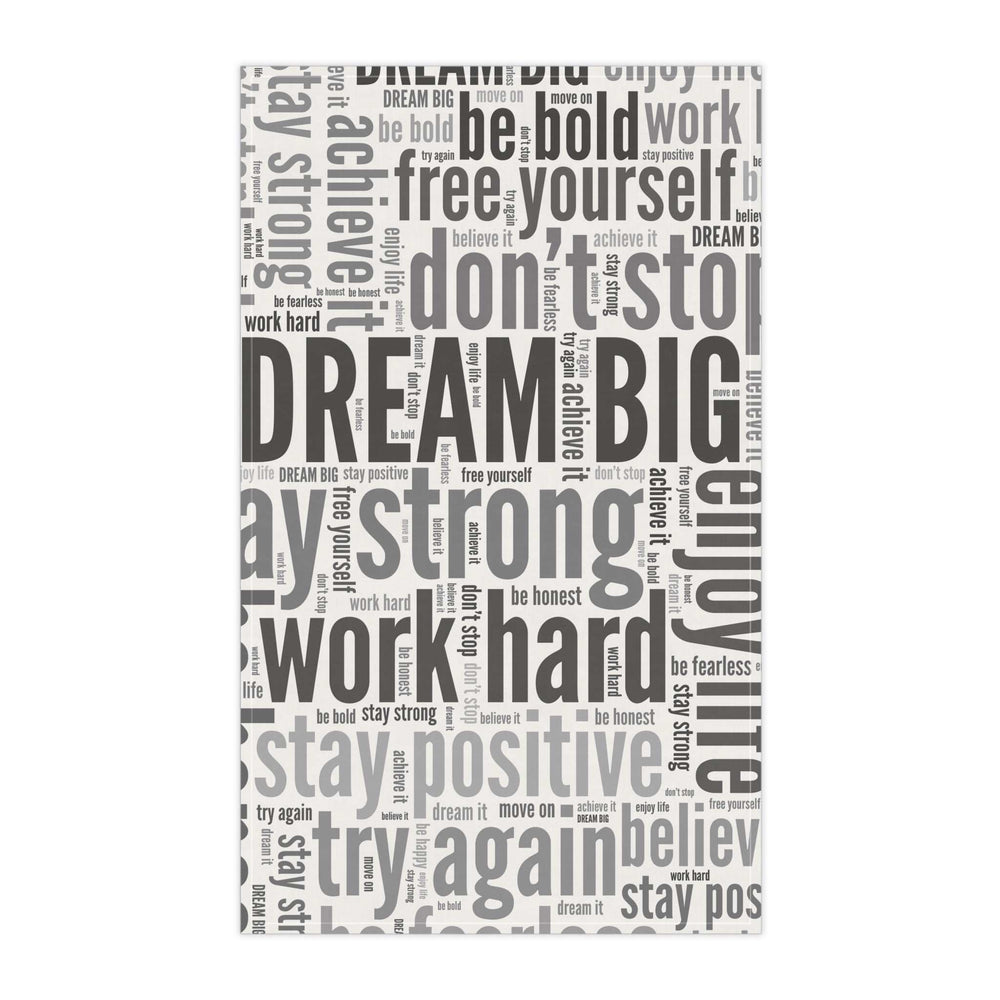 Positive Words Tea Towel with motivational phrases