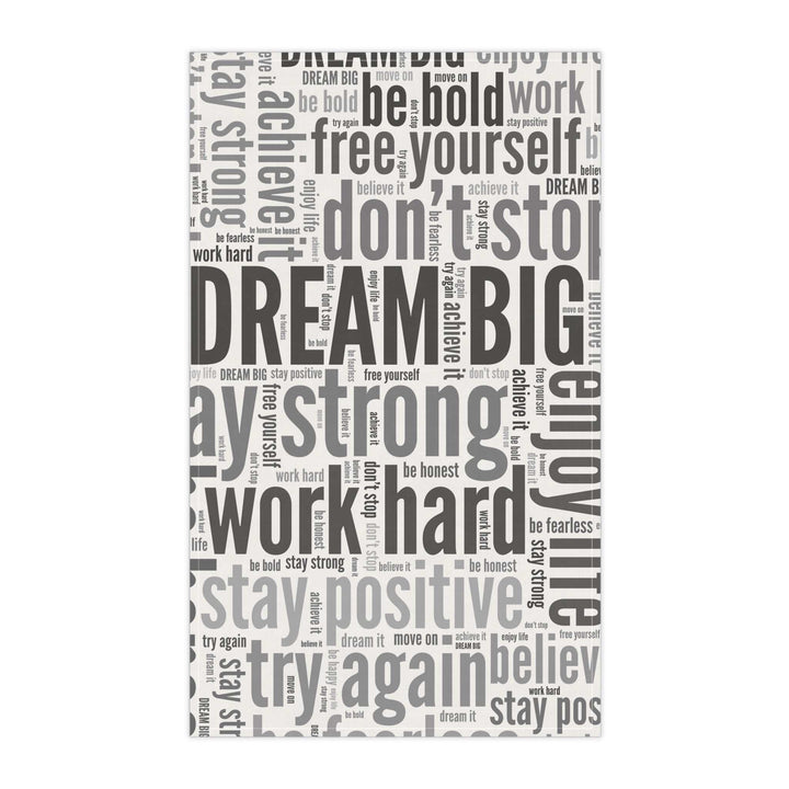 Positive Words Tea Towel with motivational phrases