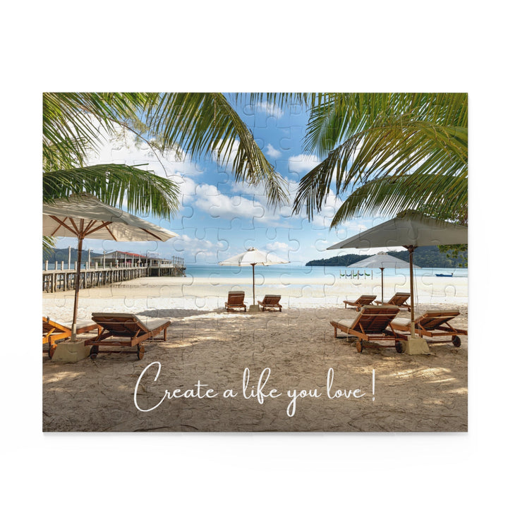 Puzzle with the phrase "Create a life you love!"