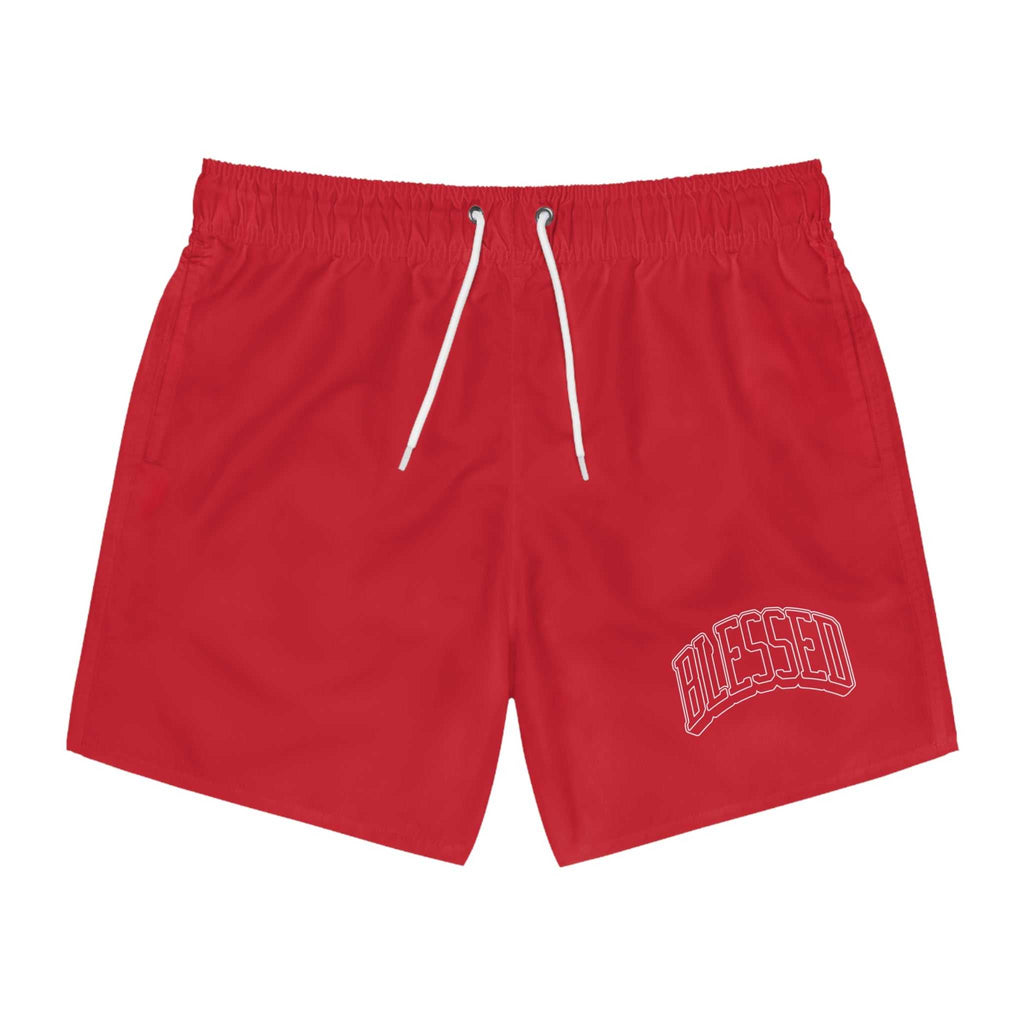 Red Blessed Swim Trunks