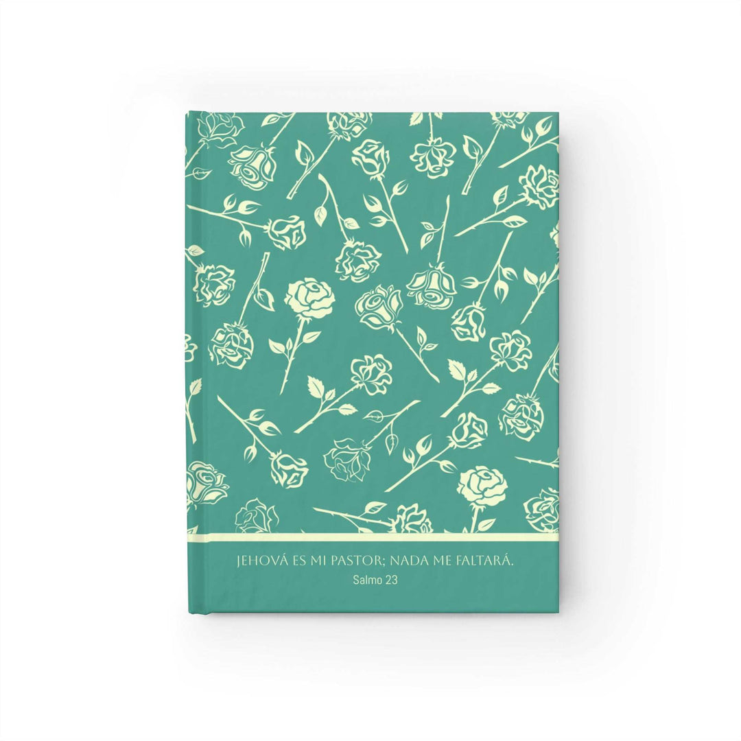 Salmo 23 Journal Español hardcover notebook with floral design