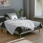 Soft fleece Christian Cross Blanket with pastel cross pattern