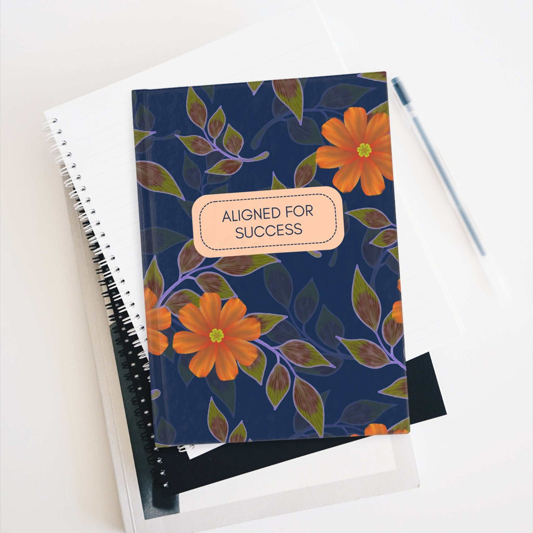 Success Aligned Vision Board hardcover journal with floral design
