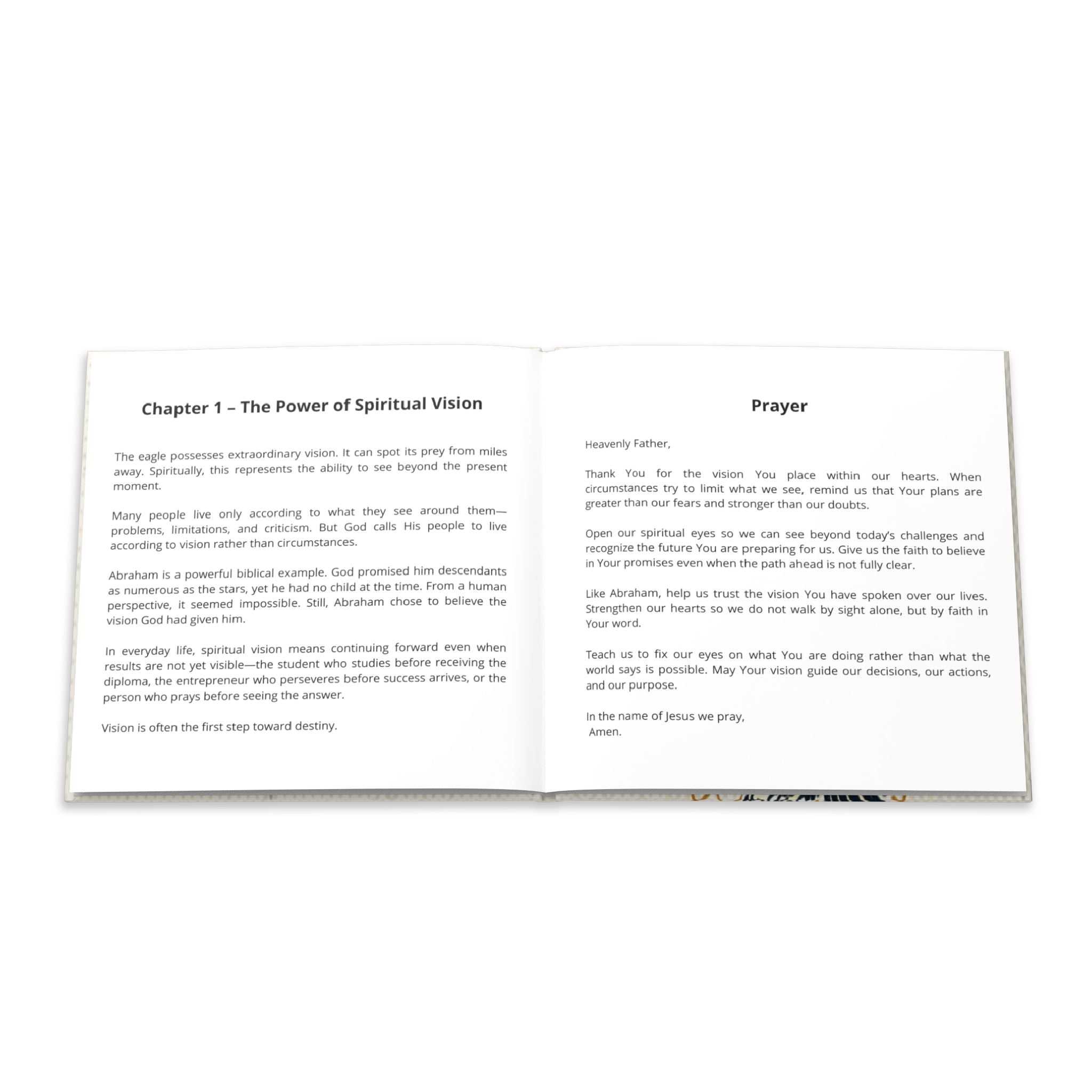 The Spiritual Vision of Eagle Generation book with vivid photo print and glossy or matte hardcover finish