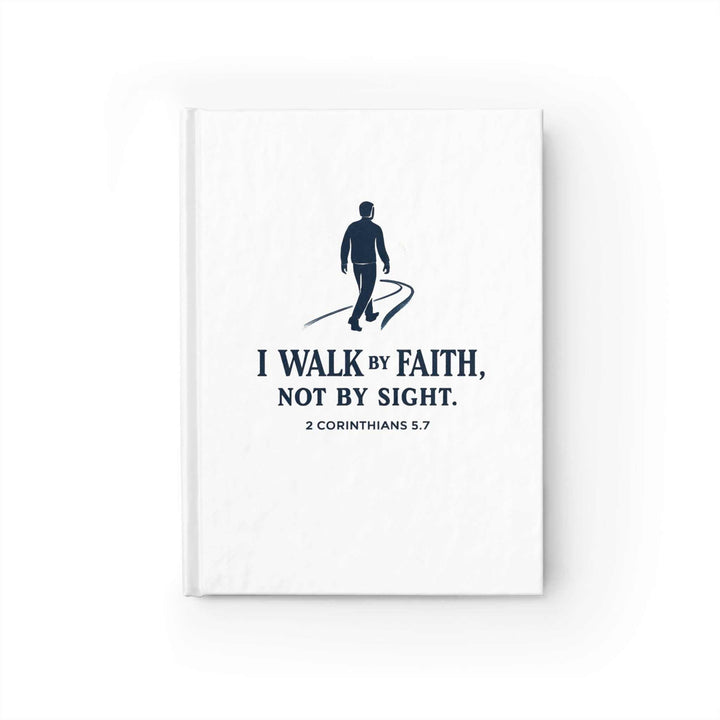 Walk by Faith Vision Board hardcover journal with inspirational quote