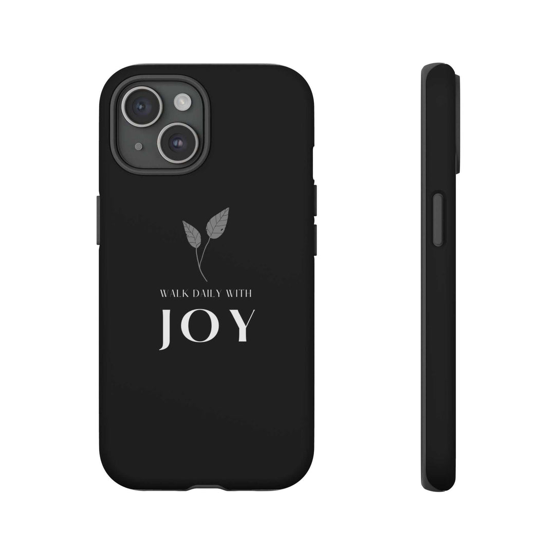 Walk in Joy Phone Case with dual-layer protection