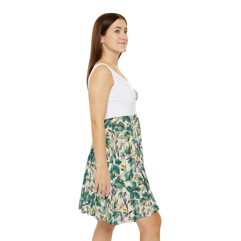 Woman wearing a sleeveless Never Stop Dreaming Dress