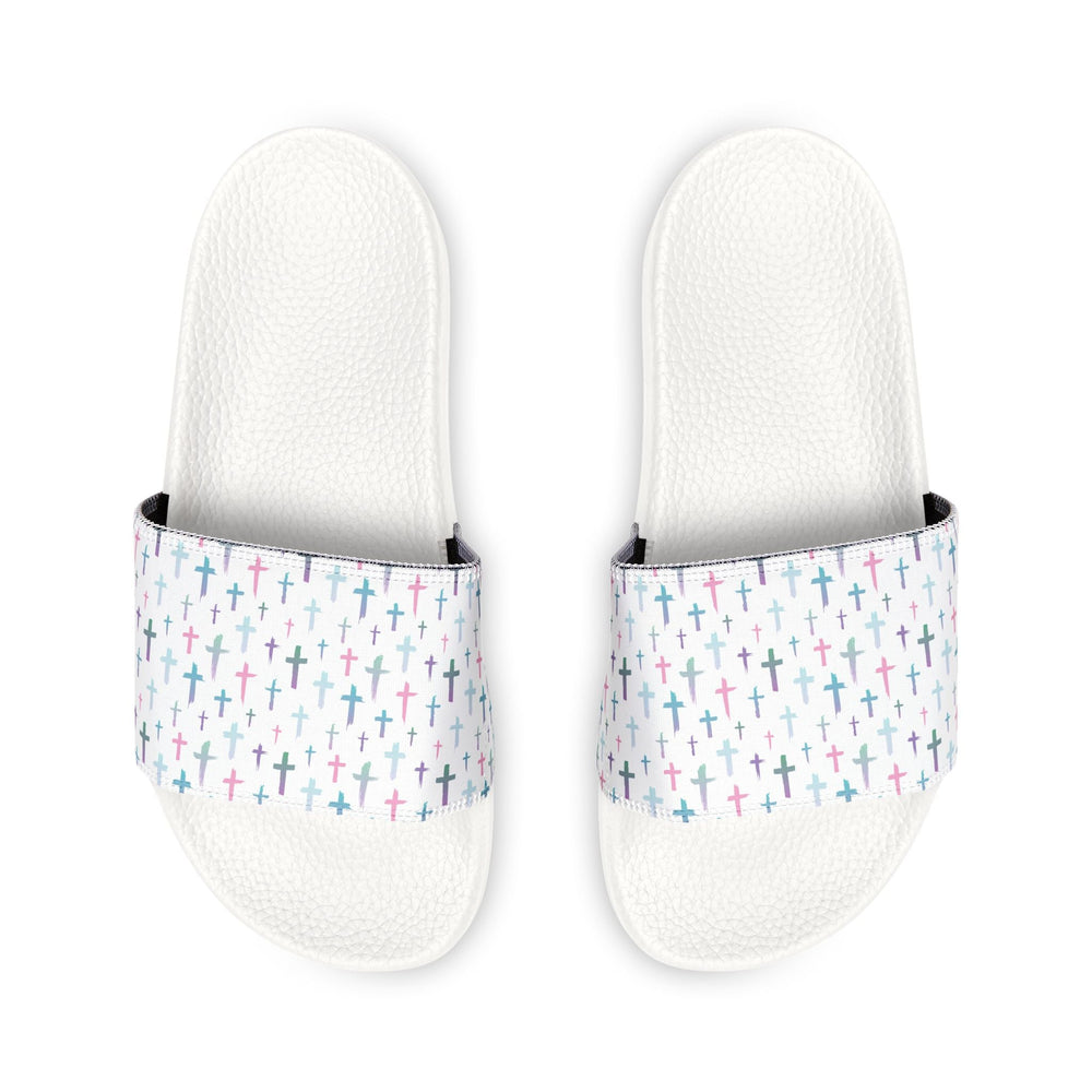 Women's Christian sandals with white ergonomic polyurethane soles