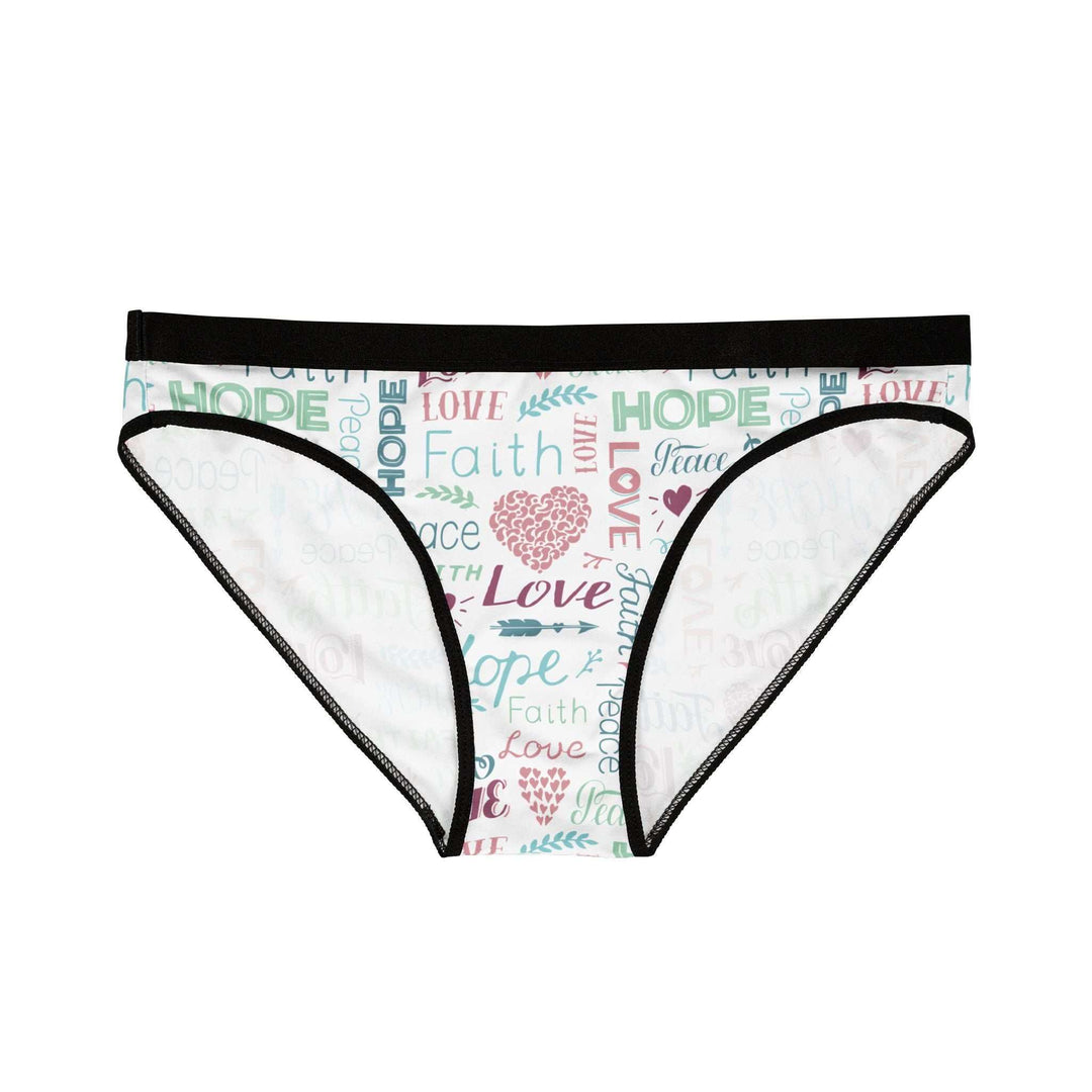 Women's Faith Hope Love underwear briefs