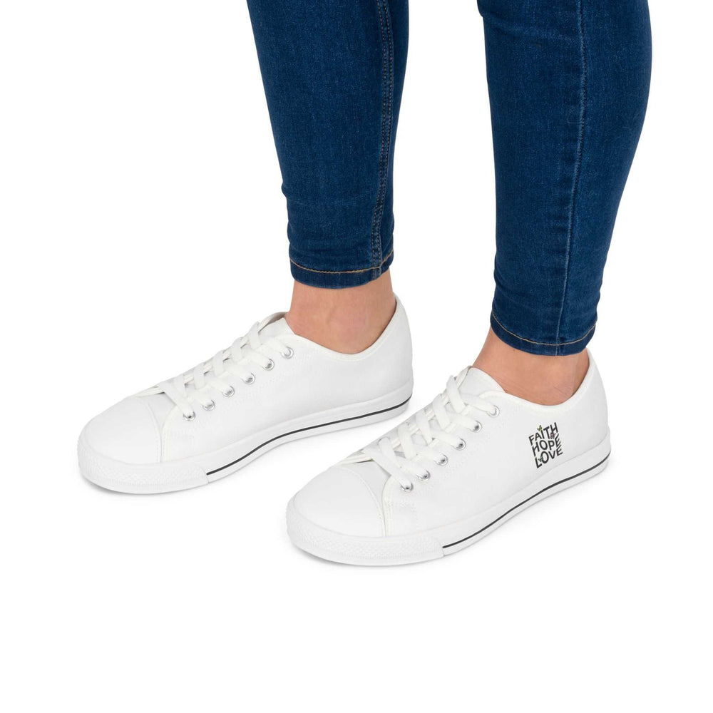 Women's Faith Sneakers white low top breathable canvas shoes
