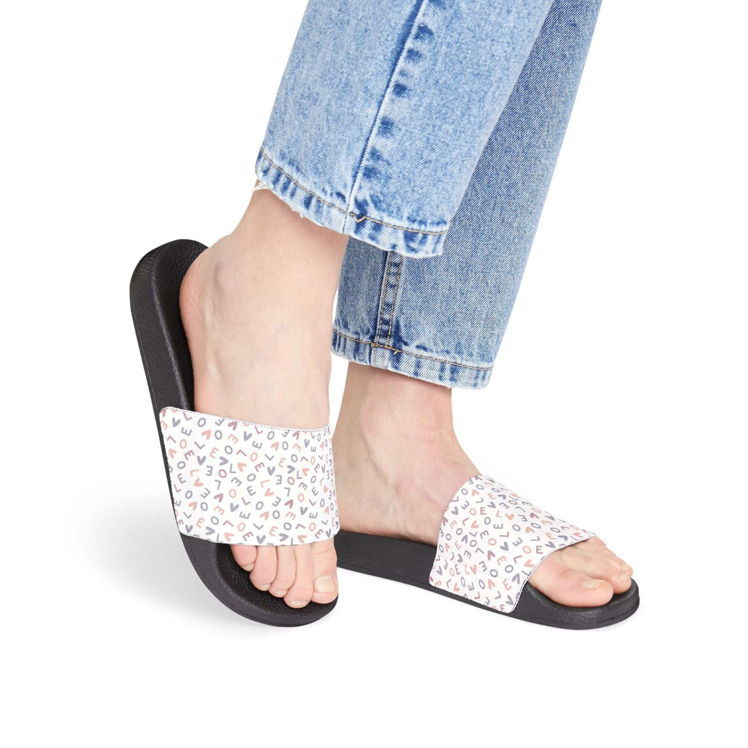 Women's Love Sandals with PU outsole and neoprene printed strap