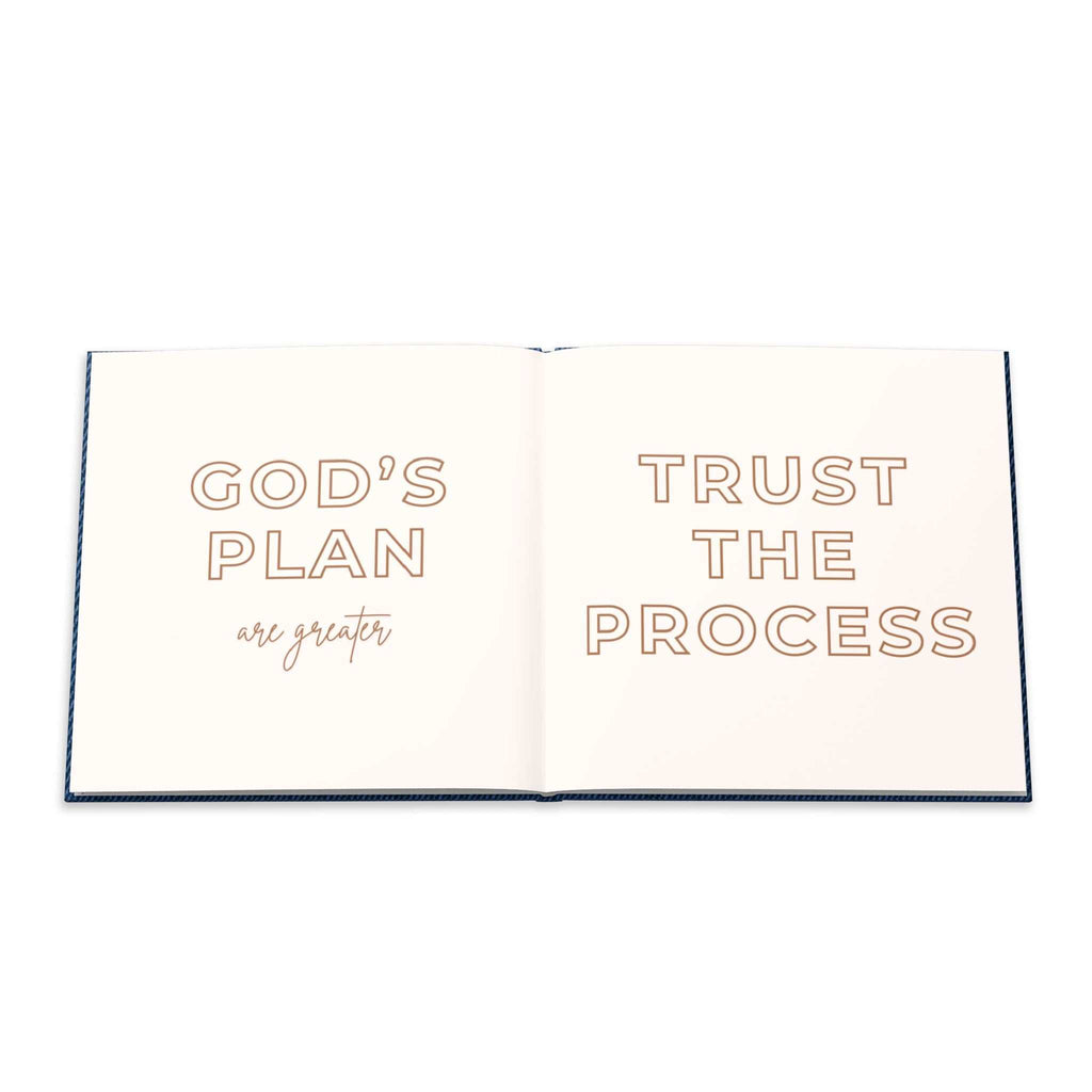 Words to Inspire Your Journey Book with glossy hardcover and vivid full-color photo pages